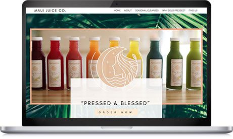 Juice bar website designer